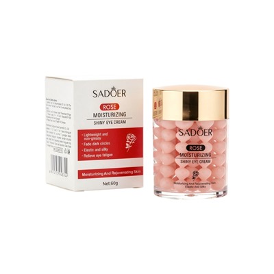 Увлажняющий крем для кожи вокруг глаз SADOER с ароматом розы, 60 г