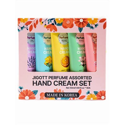 Jigott Набор парфюмированных кремов для рук 5 шт Perfume Assorted Hand Cream Set