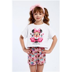 Пижама для девочки Минни арт. ПД-019-078 (Белый)