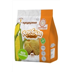 Завтрак сухой "Хлебцы хрустящие кукурузные МИНИ" 100г ЭКОПРОДУКТЫ, 1193726