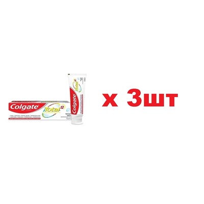 Colgate зубная паста 75мл Тотал 12 Чистая мята 3шт
