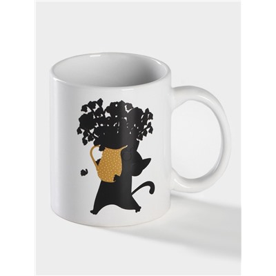 Кружка - хамелеон Доляна «Мечтай и улыбайся», 350 мл, керамика, белая