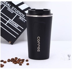 Термокружка из нержавеющей стали COFFEE, черная