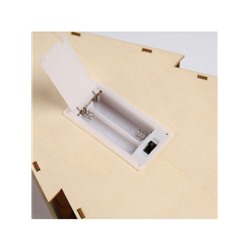 Светодиодная фигура «Олень с подарками» 20×30×5.5 см, дерево, батарейки AAAх2 (не в комплекте), свечение тёплое белое