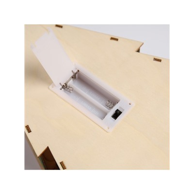 Светодиодная фигура «Олень с подарками» 20×30×5.5 см, дерево, батарейки AAAх2 (не в комплекте), свечение тёплое белое