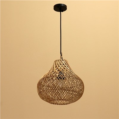 Светильник потолочный из ротанга «Ария», 1×120 Вт, Е27, 30×30×30 см