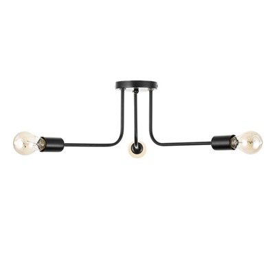 Люстра «Лагерта» 3хЕ27 40 Вт черный 53×53×13.5 см