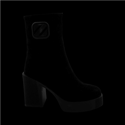 Ботинки из натуральной кожи на меху РА 20-2 черные