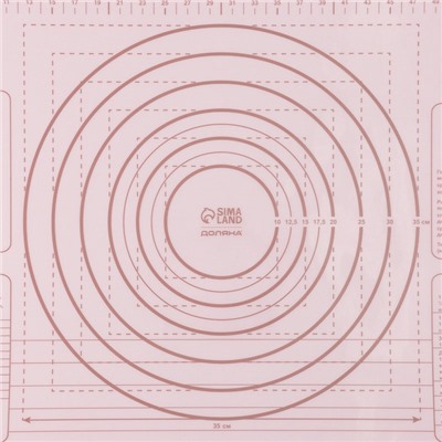 Коврик для выпечки армированный «Ингредиенты», 66×46×0.04 см