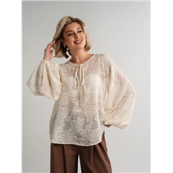 Блуза Воздушная мелодия (молочная) Б15140-7М