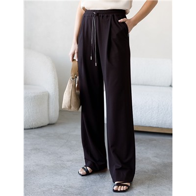 Брюки из тонкого джерси со шнурком