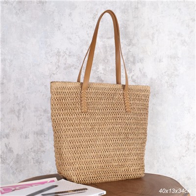 Сумка плетеная 40x33x27 / DW-13 /уп 50/коричневая