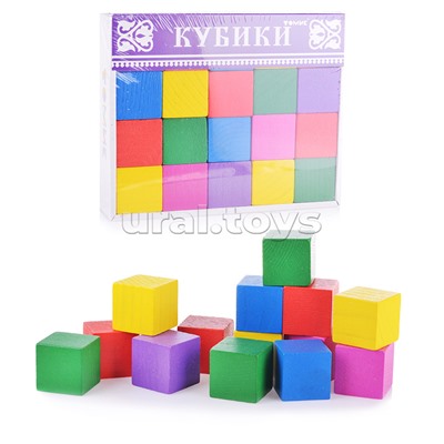 Кубики "Цветные" (20)