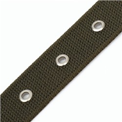 Ошейник брезентовый безразмерный однослойный, 72×3.5 см, ОШ 45-60 см, хаки