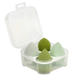 Kristaller Набор спонжей для макияжа микс форм / KG-015, зеленый, 4 шт. 18454