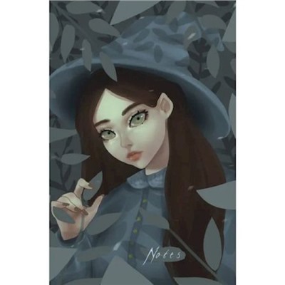 Записная книжка А5  96л клетка "Волшебница (Эксклюзив)" КЗФ5964050 Эксмо