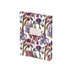 Престиж-блокнот А6  80л клетка "ФЛОРА/FLORA.ИРИСЫ" 3-80-005/46 Альт