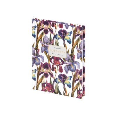 Престиж-блокнот А6  80л клетка "ФЛОРА/FLORA.ИРИСЫ" 3-80-005/46 Альт