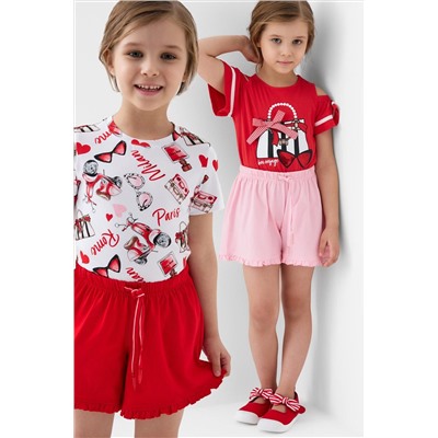 Шорты трикотажные для девочек, 2 шт в комплекте PLAYTODAY, 1243358