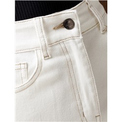 Прямые джинсы из эластичного денима