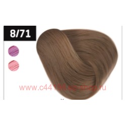 OLLIN SILK TOUCH  8/71 светло-русый коричнево-пепельный 60мл Безаммиачный стойкий краситель для воло