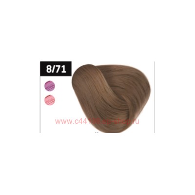 OLLIN SILK TOUCH  8/71 светло-русый коричнево-пепельный 60мл Безаммиачный стойкий краситель для воло