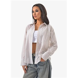 Женская рубашка оверсайз в полоску CRACPOT