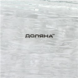 Блюдо сервировочное Доляна «Текстура», 25.5×12.5 см, стекло, прозрачное