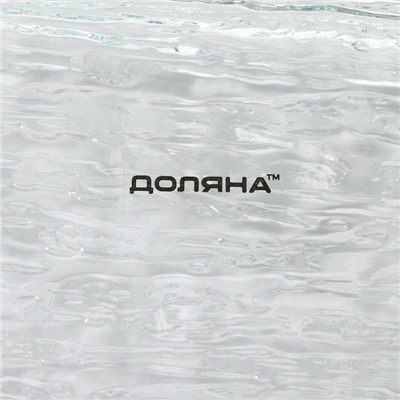 Блюдо сервировочное Доляна «Текстура», 25.5×12.5 см, стекло, прозрачное