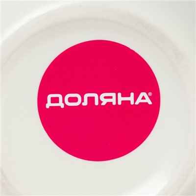 Чайная пара «Котик», 3 предмета: чашка 200 мл, блюдце 18.5×13.5 см, ложка, керамика