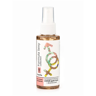 Мист парфюмированный спрей с феромонами для тела Formula Sexy Vanilla U109, 100 мл (по мотивам Vanilla Blend Zielinski & Rozen)