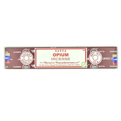 SATYA Бангалор Ароматические палочки Opium 15 г х 12 уп.