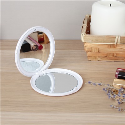 Зеркало карманное 7 см Цветы / MX-357 /уп 60/720/OPP