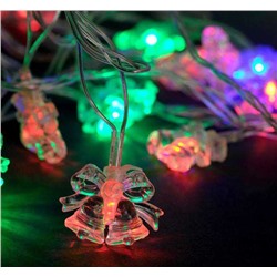 Гирлянда елочная "Два колокольчика" разноцветная 5м