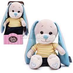 Зайчик Жак в футболке и джинсах, 20 см, в коробке