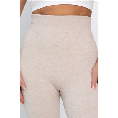 Лосины в рубчик утепленные НЬЮ (бежевые) Б14974-7М