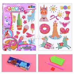 Мозаика алмазная "В мире альпак" в коробке