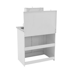 Умывальник «ТермМикс» Тандем, с ЭВН, нержавеющая мойка, 1250 Вт, 17 л, белый