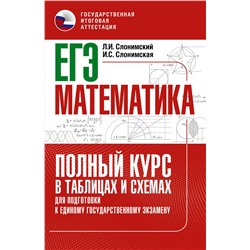 АСТ Слонимский Л.И., Слонимская И.С. "ЕГЭ. Математика. Полный курс в таблицах и схемах для подготовки к ЕГЭ"