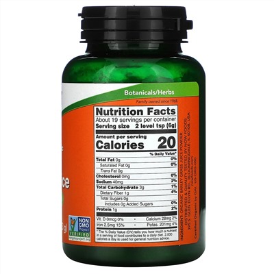 Now Foods, сертифицированный сок из органических ростков ячменя, 113 г (4 унции)