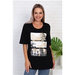 Футболка 786 с рисунком листья пальмы НАТАЛИ, 979119