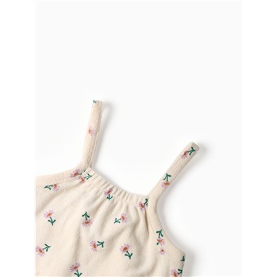 Костюм махровый (шорты и майка) Крошка Я, рост 92-98 см, молочный