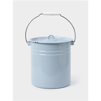 УЦЕНКА Ведро 12 л цельнотянутое с крышкой светлое