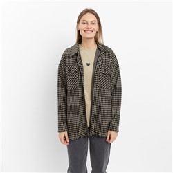 Рубашка с карманами женская Mark Formelle, бежевая, чёрная, размер 44