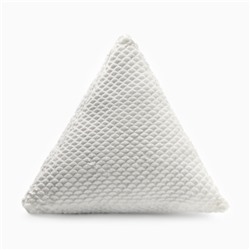 Подушка декоративная «Этель. Треугольник», d=40 см, белая