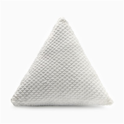 Подушка декоративная «Этель. Треугольник», d=40 см, белая