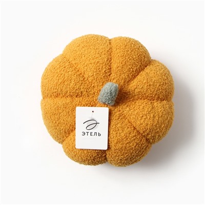 Подушка декоративная «Этель. Тыква», d=28 см, жёлтая