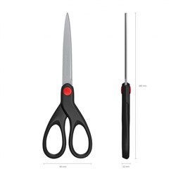 Ножницы 180 мм Unity черный 48157 ErichKrause