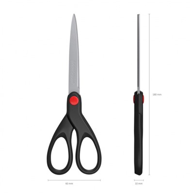 Ножницы 180 мм Unity черный 48157 ErichKrause