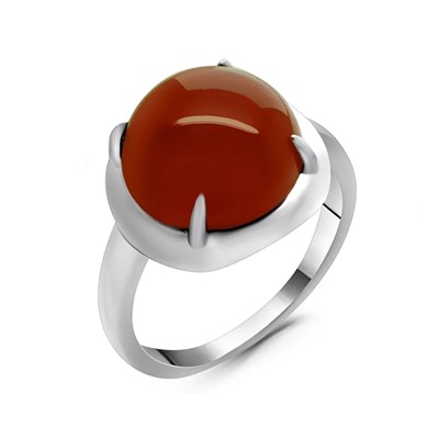 Кольцо из серебра сердолик, МЦВА168